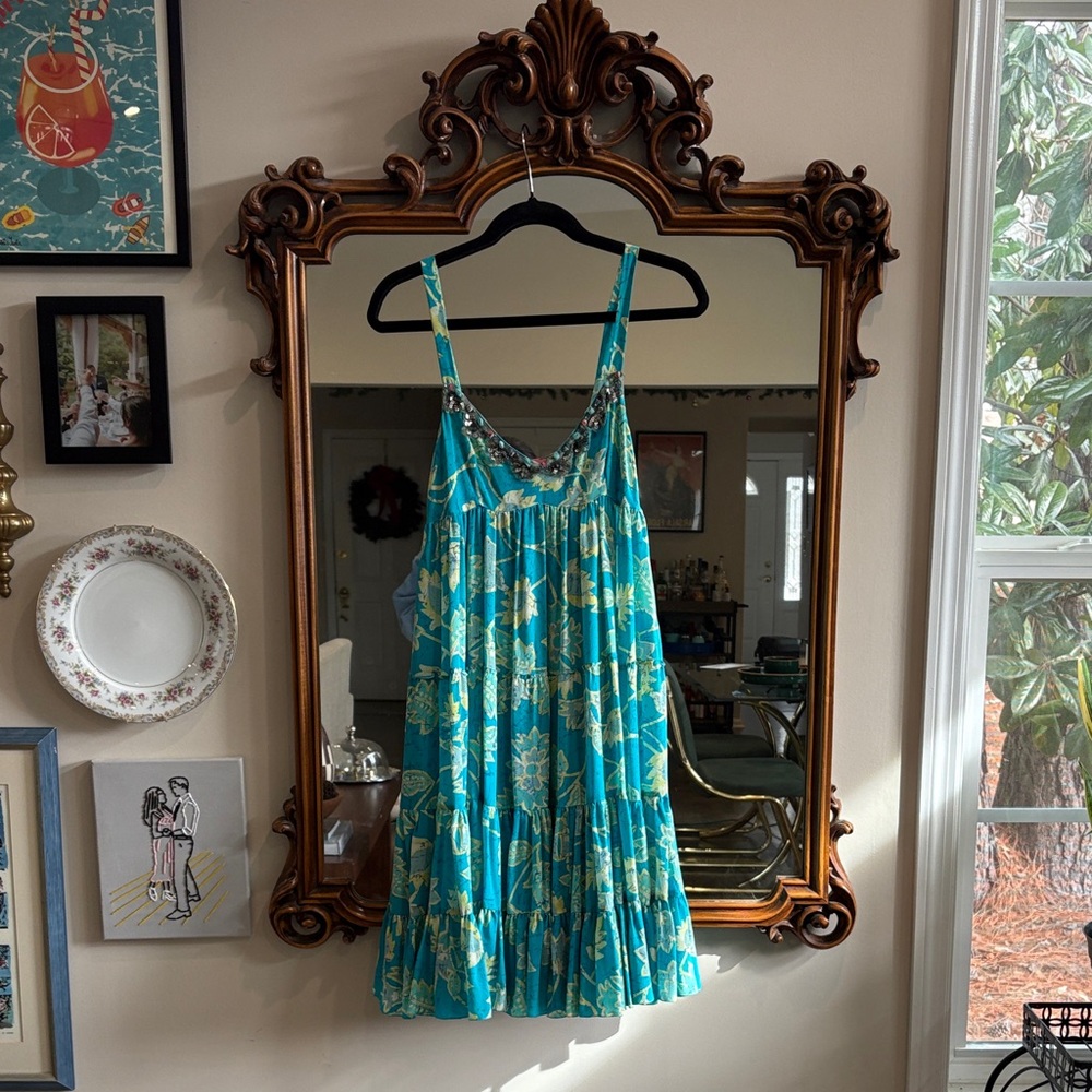 Blugirl by Blumarine silk tiered midi dress